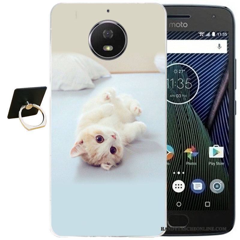 Hülle Moto G5s Plus Karikatur Wind Handyhüllen, Case Moto G5s Plus Retro Schwarz