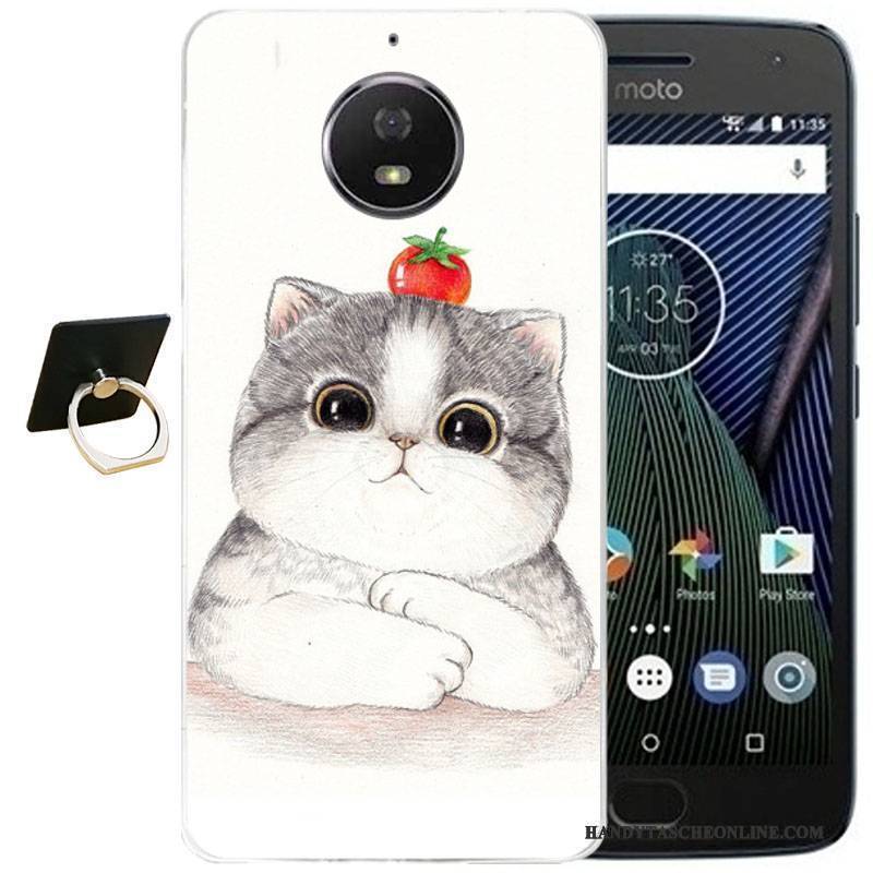 Hülle Moto G5s Plus Karikatur Wind Handyhüllen, Case Moto G5s Plus Retro Schwarz