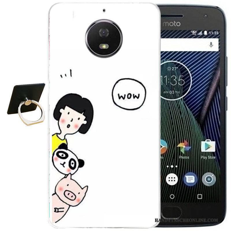 Hülle Moto G5s Plus Karikatur Wind Handyhüllen, Case Moto G5s Plus Retro Schwarz