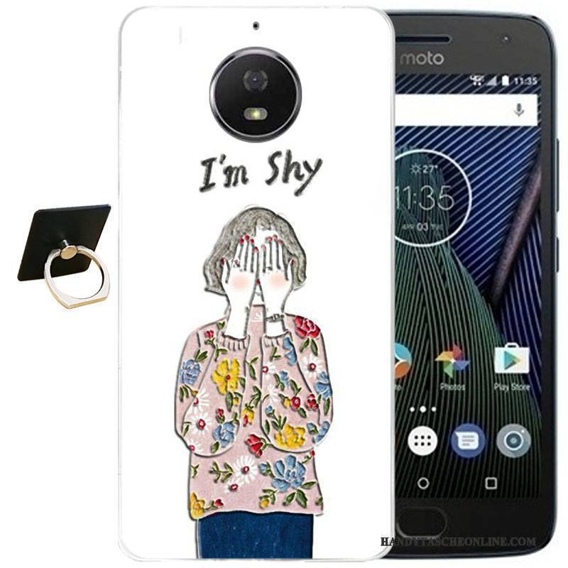 Hülle Moto G5s Plus Karikatur Wind Handyhüllen, Case Moto G5s Plus Retro Schwarz