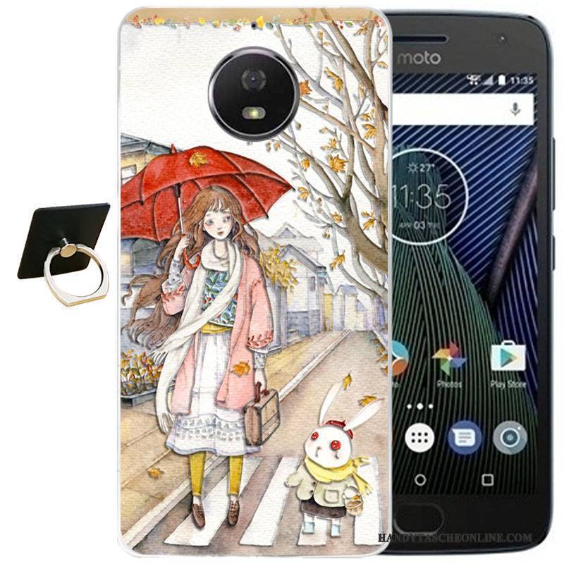 Hülle Moto G5s Plus Karikatur Wind Handyhüllen, Case Moto G5s Plus Retro Schwarz