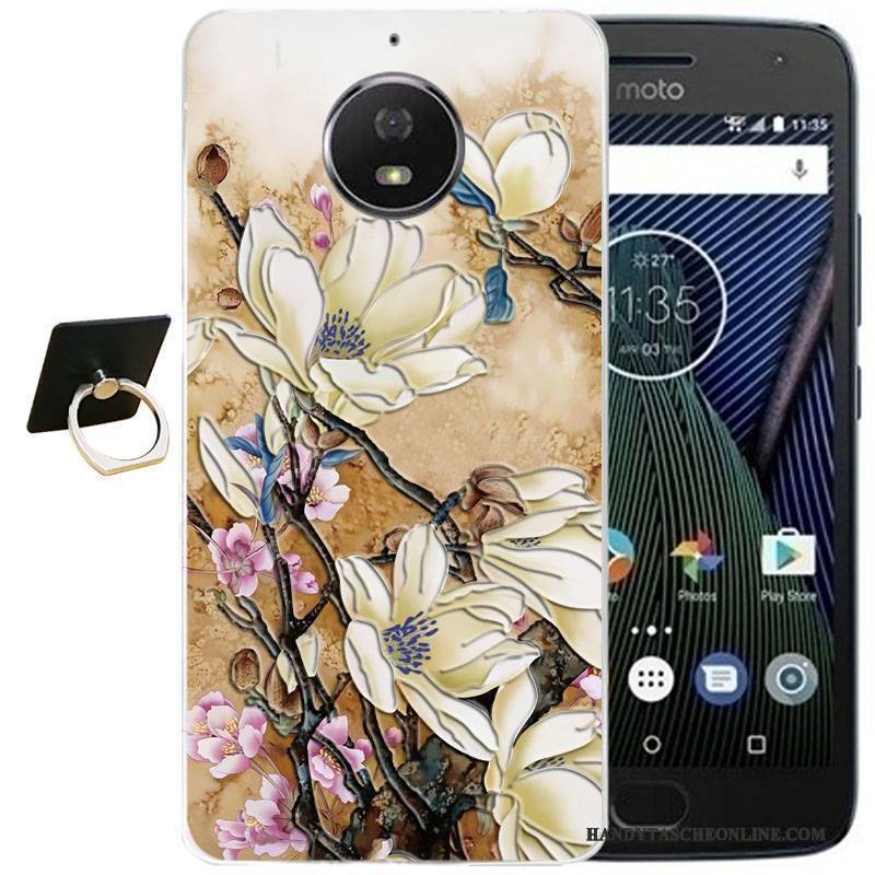 Hülle Moto G5s Plus Karikatur Wind Handyhüllen, Case Moto G5s Plus Retro Schwarz