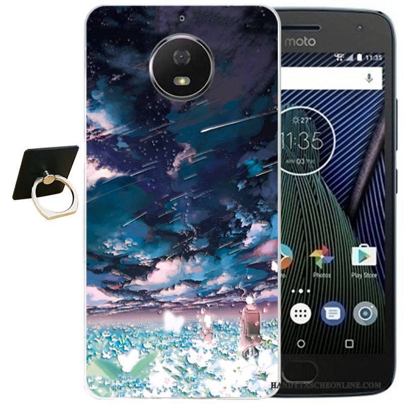 Hülle Moto G5s Plus Karikatur Wind Handyhüllen, Case Moto G5s Plus Retro Schwarz