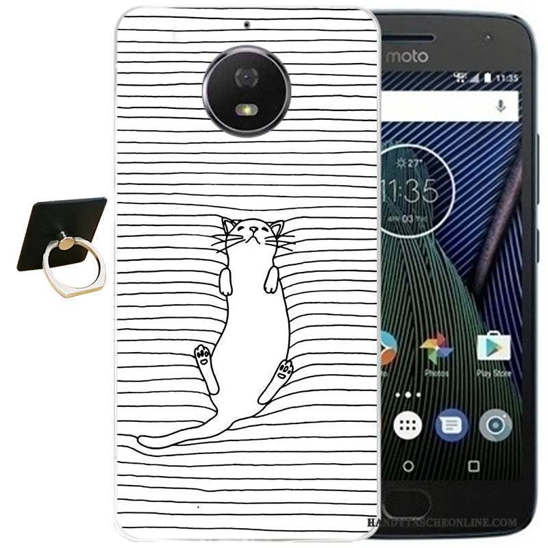 Hülle Moto G5s Plus Karikatur Wind Handyhüllen, Case Moto G5s Plus Retro Schwarz