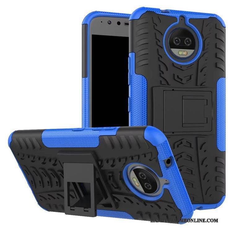 Hülle Moto G5s Plus Schutz Handyhüllen Anti-sturz, Case Moto G5s Plus Blau