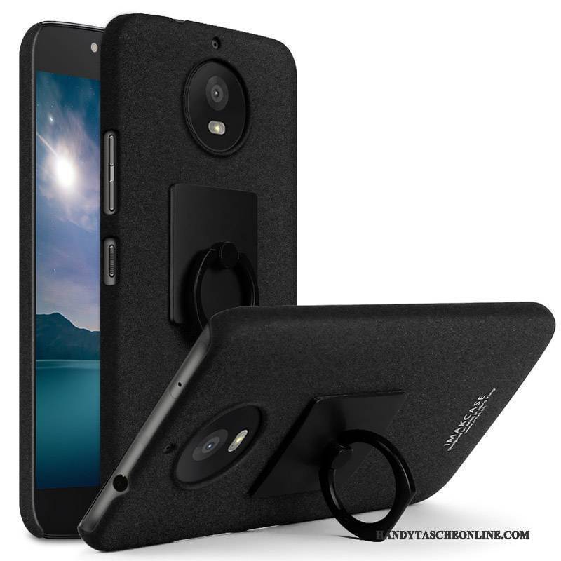 Hülle Moto G5s Plus Schutz Nubuck Handyhüllen, Case Moto G5s Plus Blau Ring