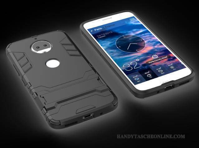 Hülle Moto G5s Plus Taschen Grün Handyhüllen, Case Moto G5s Plus Halterung Rüstung Blau