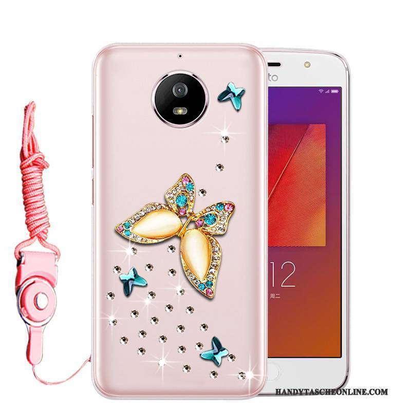 Hülle Moto G5s Strass Dunkelgrün Grün, Case Moto G5s Taschen Anti-sturz Handyhüllen