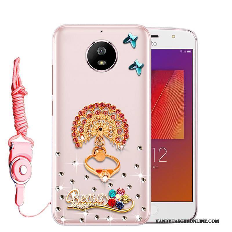 Hülle Moto G5s Strass Dunkelgrün Grün, Case Moto G5s Taschen Anti-sturz Handyhüllen