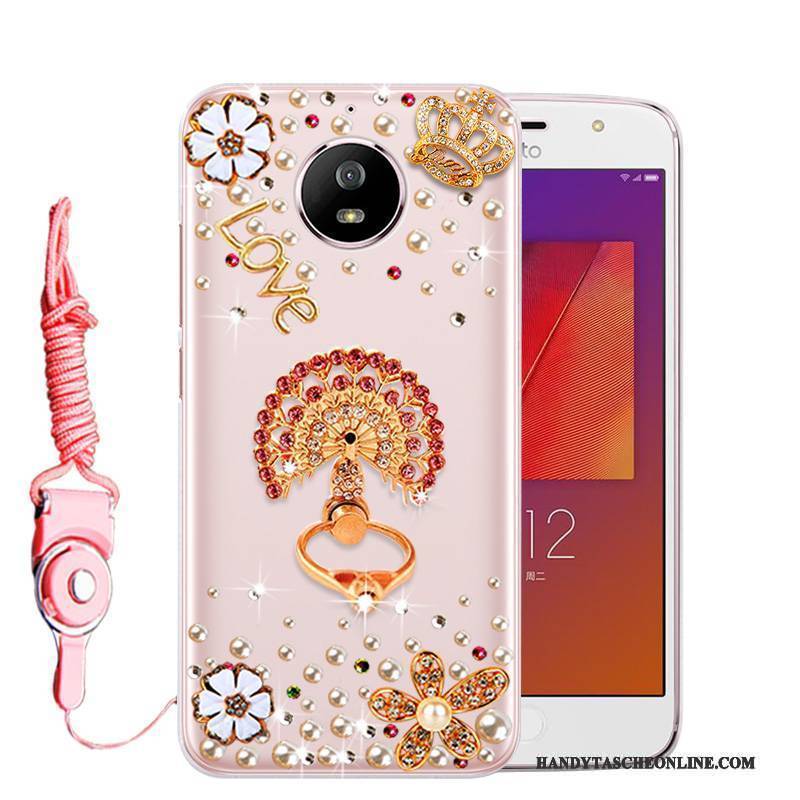 Hülle Moto G5s Strass Dunkelgrün Grün, Case Moto G5s Taschen Anti-sturz Handyhüllen