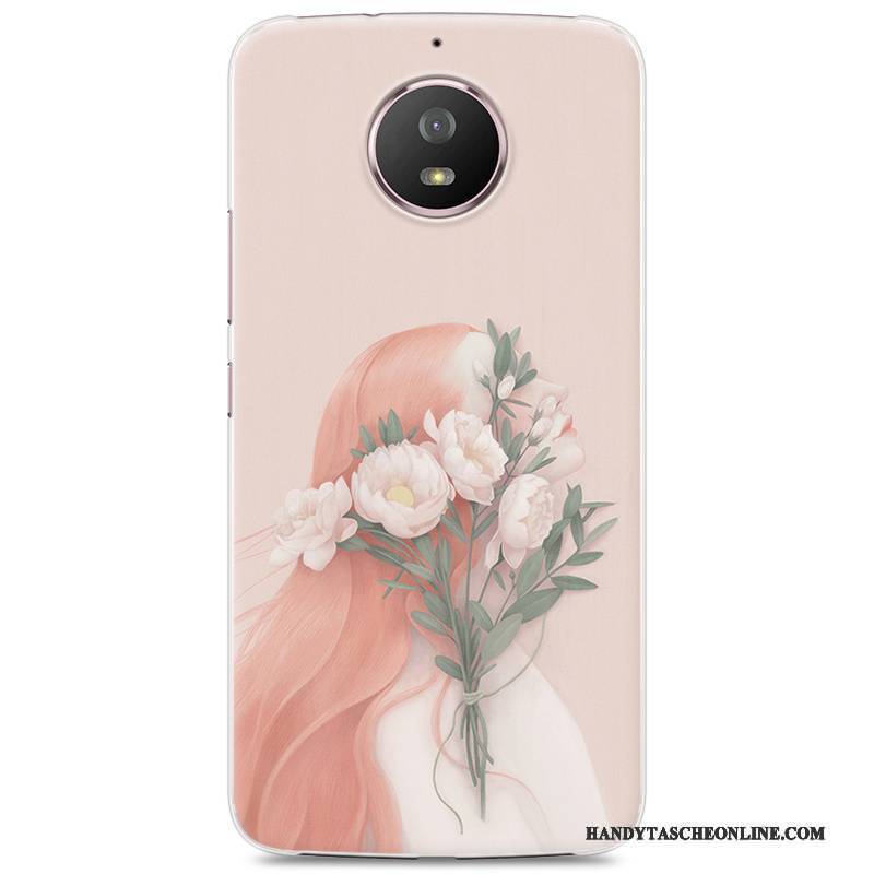 Hülle Moto G5s Weiche Anti-sturz Rosa, Case Moto G5s Taschen Frisch Grün