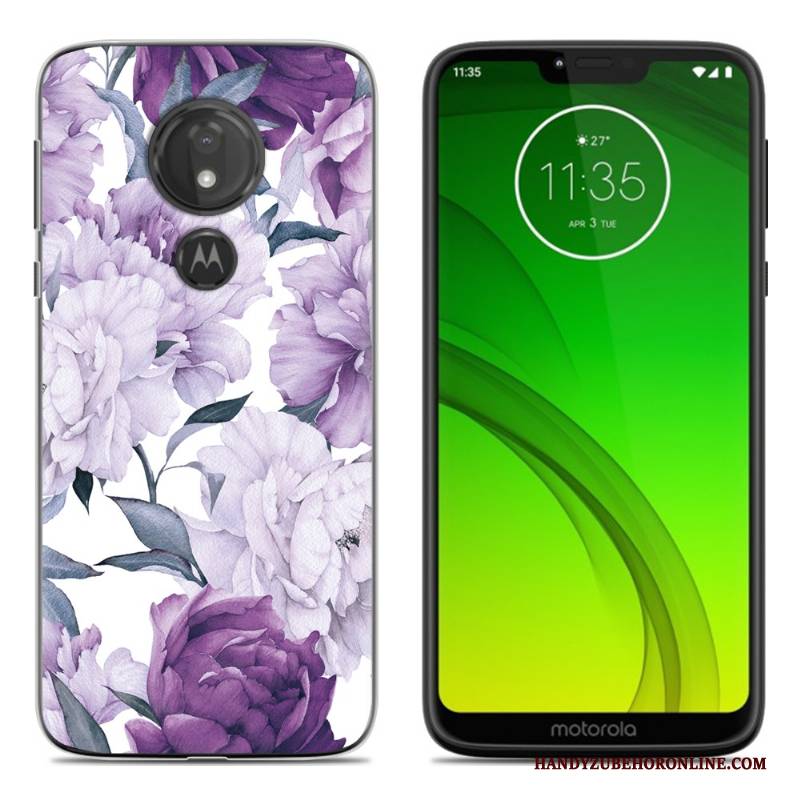 Hülle Moto G7 Play Weiche Persönlichkeit Schwarz, Case Moto G7 Play Kreativ Handyhüllen