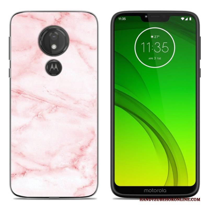 Hülle Moto G7 Play Weiche Persönlichkeit Schwarz, Case Moto G7 Play Kreativ Handyhüllen