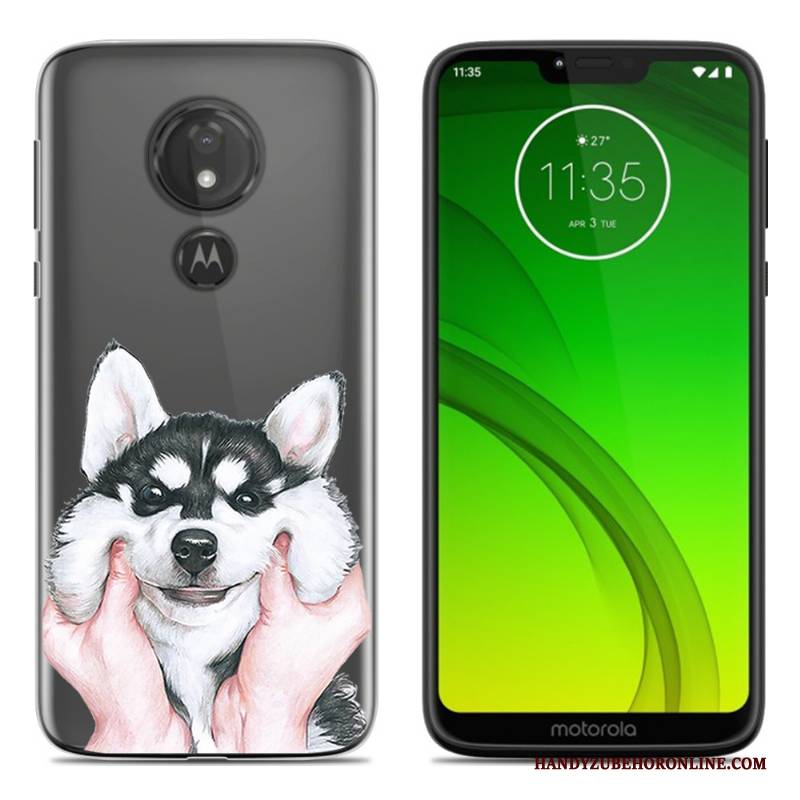 Hülle Moto G7 Play Weiche Persönlichkeit Schwarz, Case Moto G7 Play Kreativ Handyhüllen