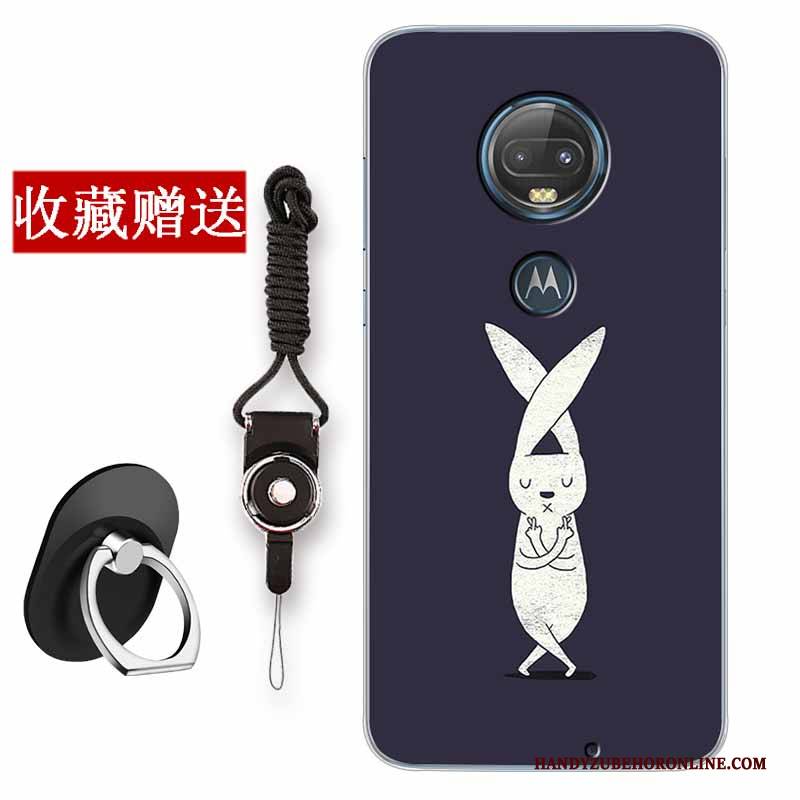 Hülle Moto G7 Plus Retro Anti-sturz Handyhüllen, Case Moto G7 Plus Mode Weiß Chinesische Art