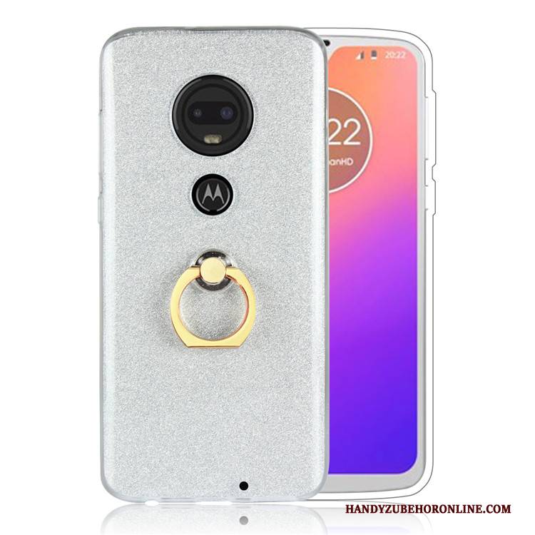 Hülle Moto G7 Plus Schutz Ring Gold, Case Moto G7 Plus Business Handyhüllen