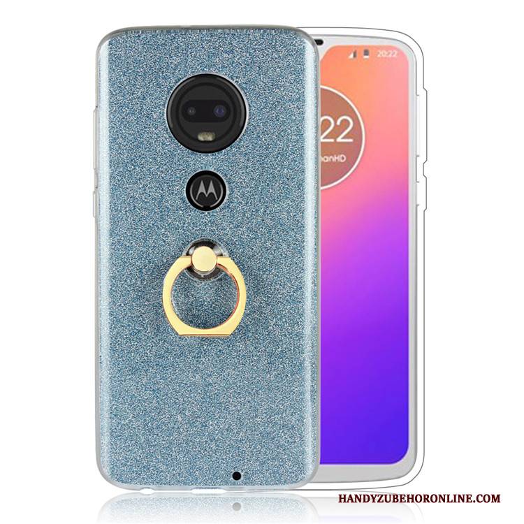 Hülle Moto G7 Plus Schutz Ring Gold, Case Moto G7 Plus Business Handyhüllen