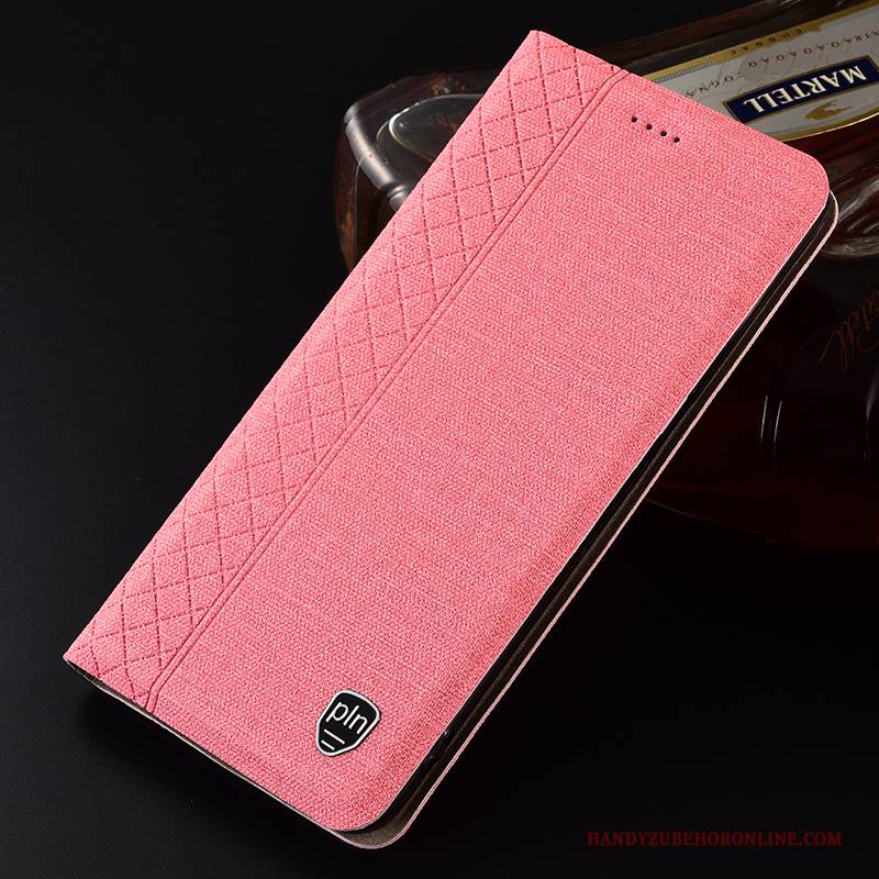 Hülle Moto G7 Plus Taschen Handyhüllen Rosa, Case Moto G7 Plus Folio Anti-sturz Europa