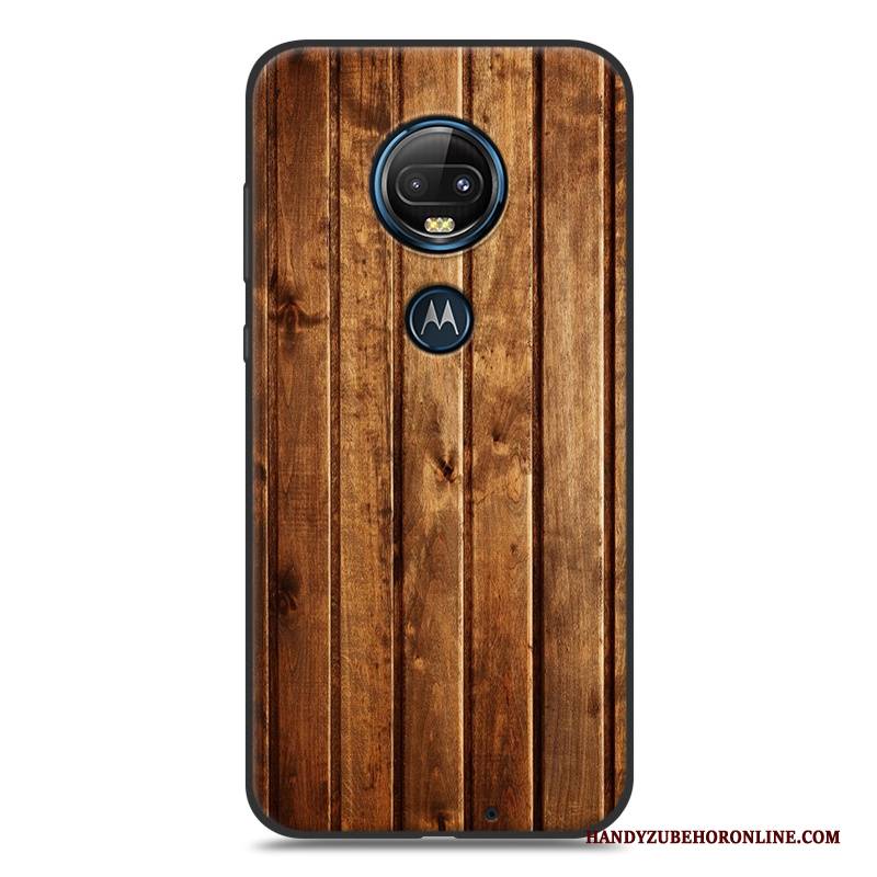 Hülle Moto G7 Plus Weiche Grau Handyhüllen, Case Moto G7 Plus Kreativ Einfach