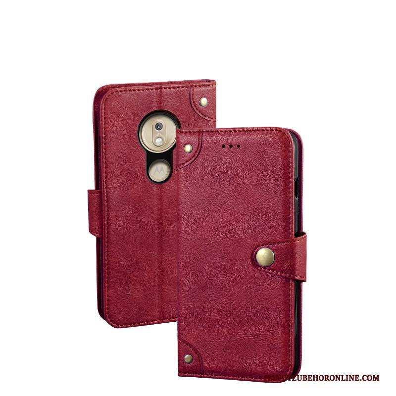 Hülle Moto G7 Power Lederhülle Muster Wind, Case Moto G7 Power Folio Gold Europa