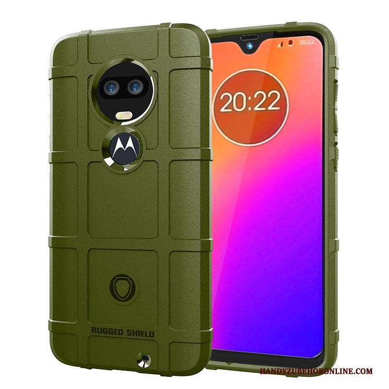 Hülle Moto G7 Taschen Trendmarke Nubuck, Case Moto G7 Kreativ Dicke Handyhüllen