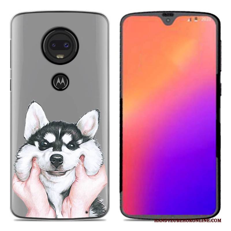 Hülle Moto G7 Weiche Neu Schwarz, Case Moto G7 Kreativ Handyhüllen Persönlichkeit