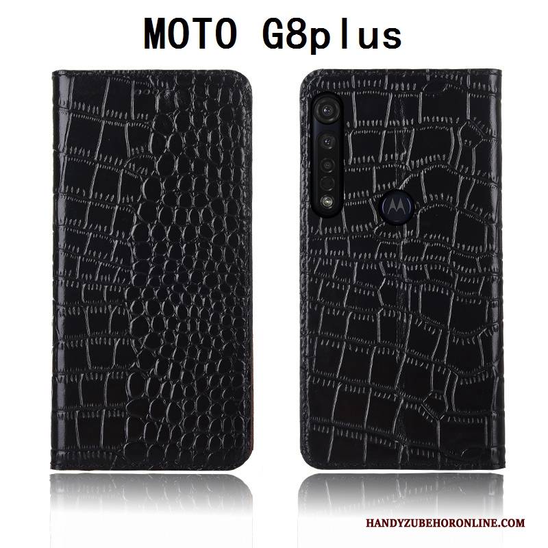 Hülle Moto G8 Plus Silikon Anti-sturz Krokodilmuster, Case Moto G8 Plus Taschen Neu Handyhüllen