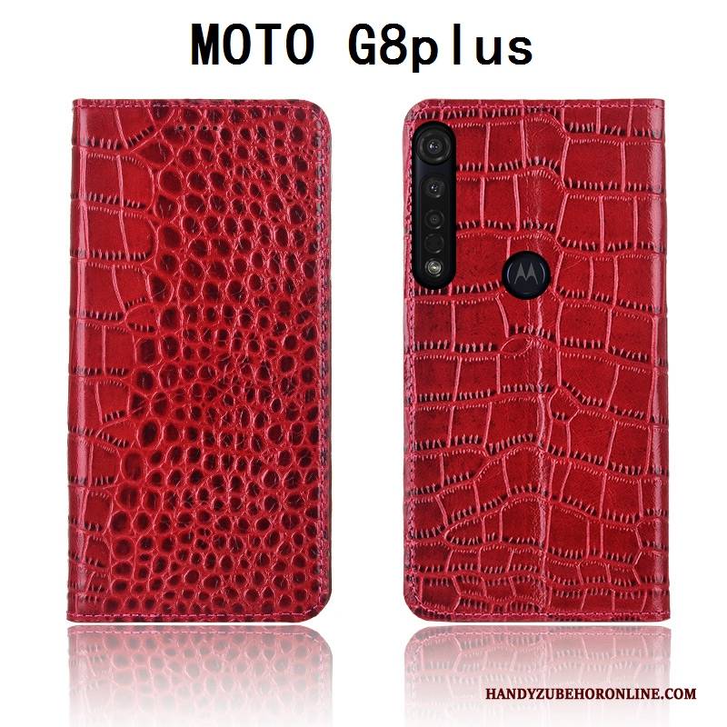 Hülle Moto G8 Plus Silikon Anti-sturz Krokodilmuster, Case Moto G8 Plus Taschen Neu Handyhüllen