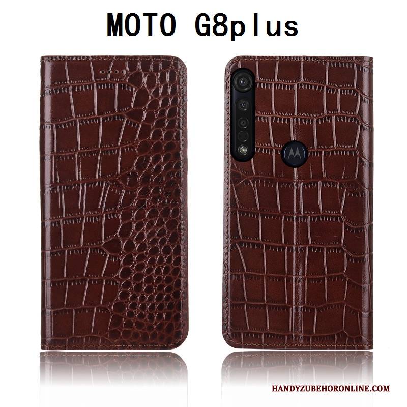 Hülle Moto G8 Plus Silikon Anti-sturz Krokodilmuster, Case Moto G8 Plus Taschen Neu Handyhüllen