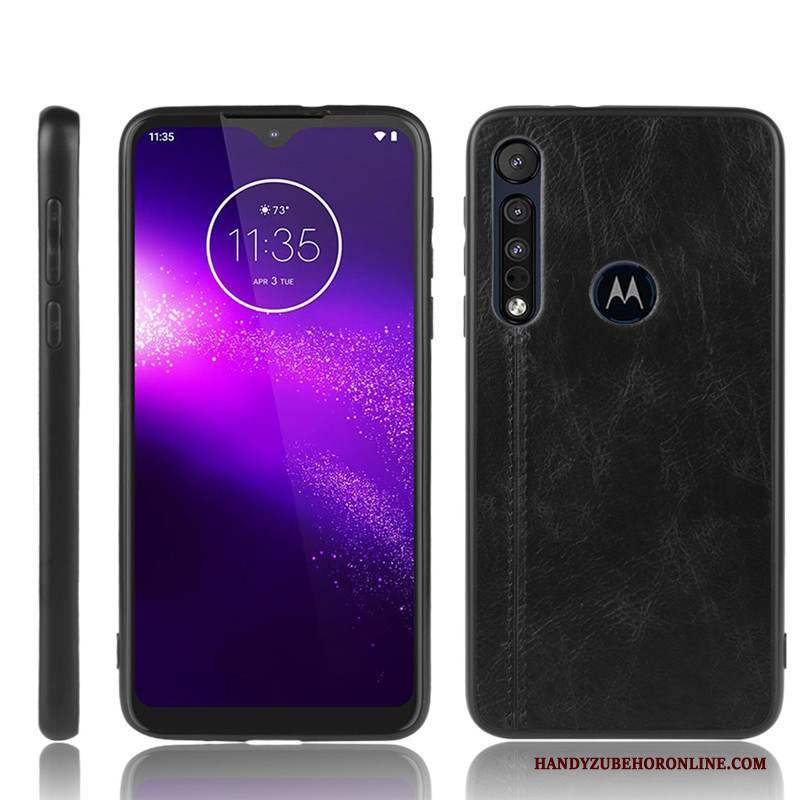 Hülle Moto G8 Plus Weiche Handyhüllen Schwarz, Case Moto G8 Plus Taschen Business