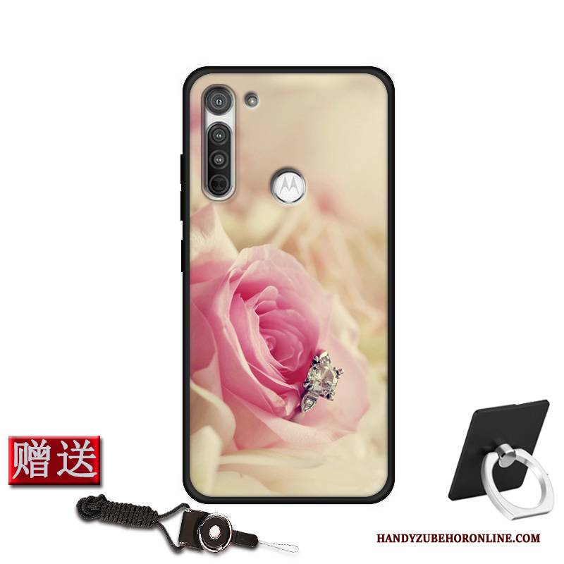 Hülle Moto G8 Power Kreativ Nette Angepasst, Case Moto G8 Power Silikon Rot Neu