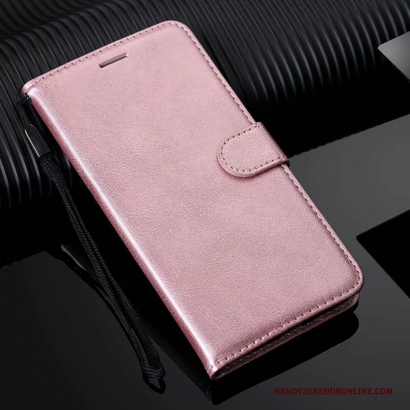 Hülle Moto G8 Power Lederhülle Handyhüllen Trend, Case Moto G8 Power Folio Rosa