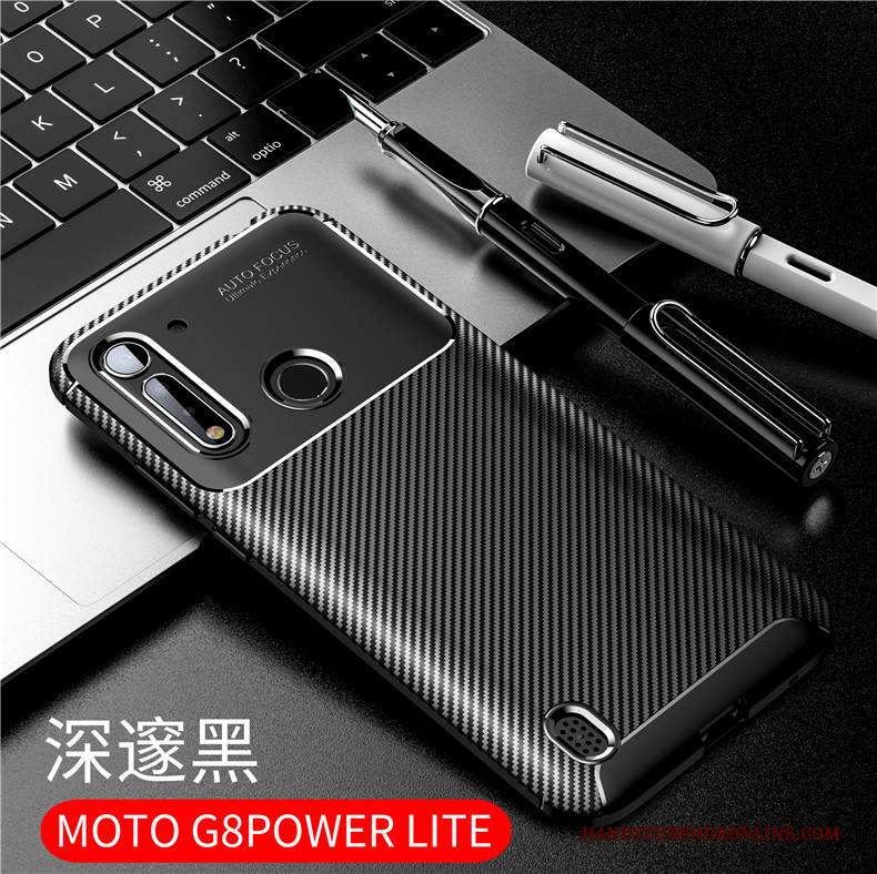 Hülle Moto G8 Power Lite Schutz Nubuck Einfach, Case Moto G8 Power Lite Taschen Handyhüllen Neu