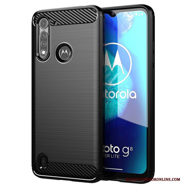 Hülle Moto G8 Power Lite Weiche Dünne Handyhüllen, Case Moto G8 Power Lite Schwarz