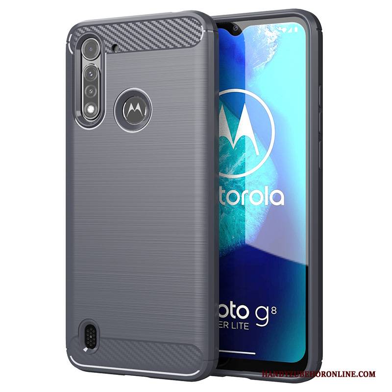 Hülle Moto G8 Power Lite Weiche Dünne Handyhüllen, Case Moto G8 Power Lite Schwarz