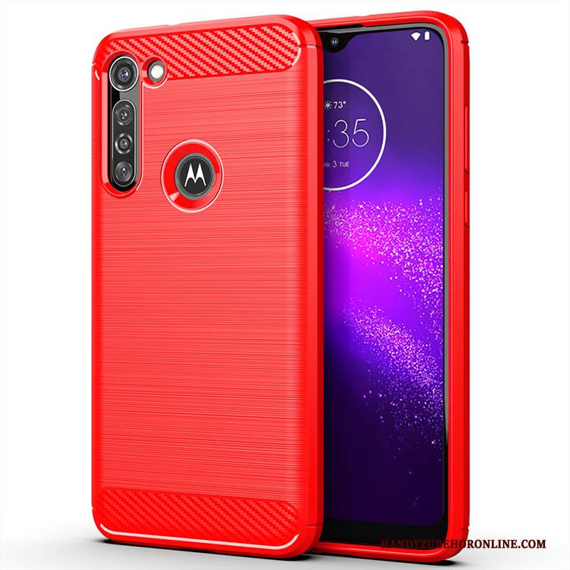 Hülle Moto G8 Power Schutz Anti-sturz Seide, Case Moto G8 Power Taschen Grau Rutschfest