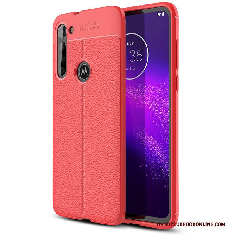 Hülle Moto G8 Power Silikon Muster Rot, Case Moto G8 Power Weiche Handyhüllen