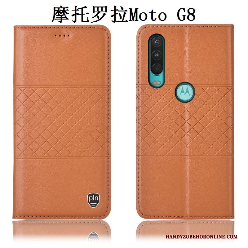 Hülle Moto G8 Schutz Rot Anti-sturz, Case Moto G8 Taschen Handyhüllen