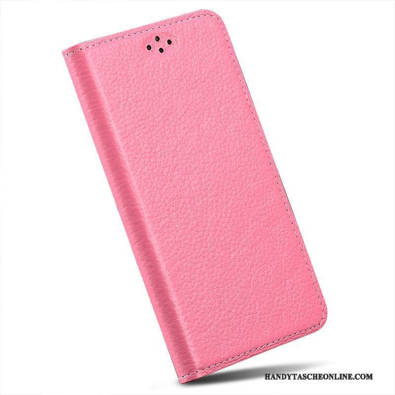 Hülle Moto X Leder Rosa Handyhüllen, Case Moto X Folio Anti-sturz Einfach