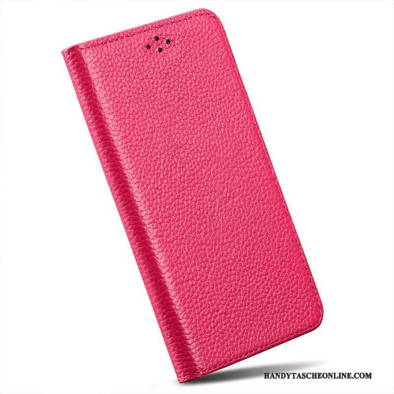 Hülle Moto X Leder Rosa Handyhüllen, Case Moto X Folio Anti-sturz Einfach