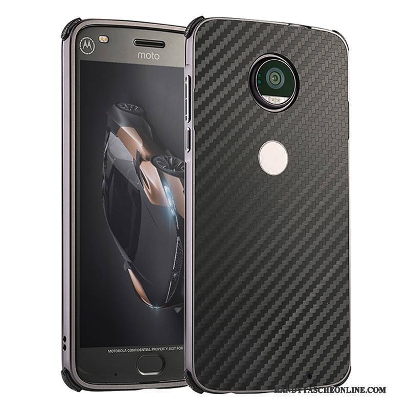 Hülle Moto X4 Metall Handyhüllen Anti-sturz, Case Moto X4 Schutz Grün Grenze