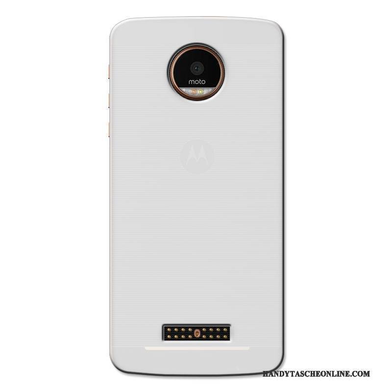 Hülle Moto X4 Schutz Weiß Transparent, Case Moto X4 Weiche