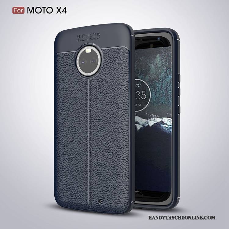 Hülle Moto X4 Taschen Trend Anti-sturz, Case Moto X4 Weiche Handyhüllen Grau