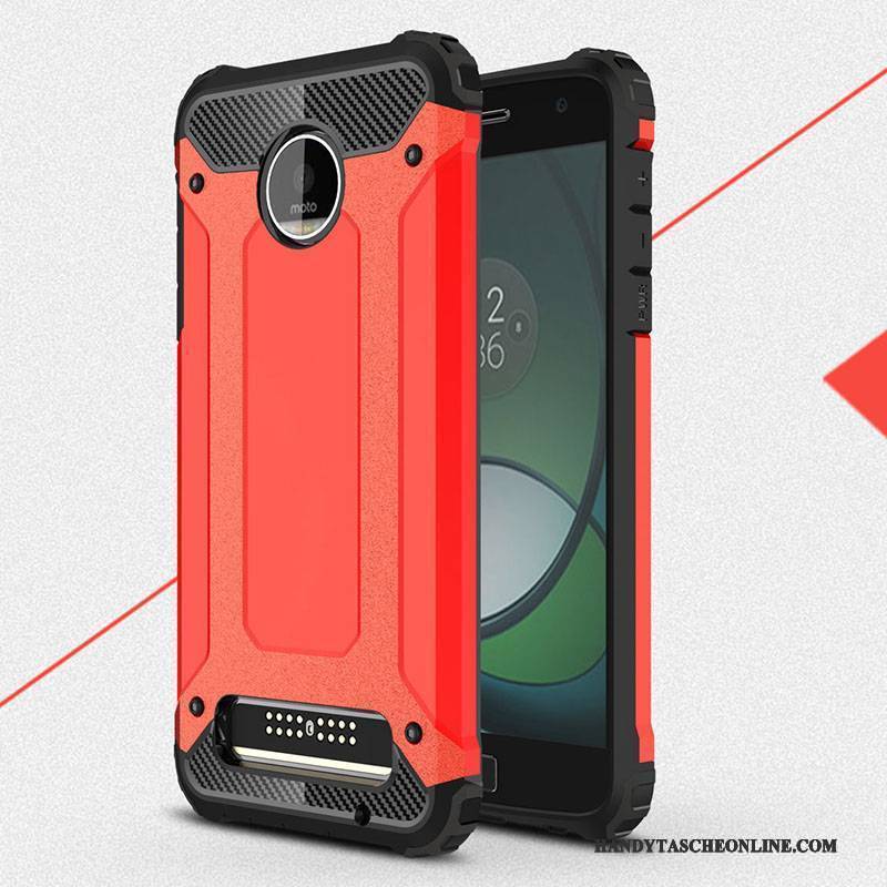 Hülle Moto Z Play Schutz Anti-sturz Handyhüllen, Case Moto Z Play Taschen Rot