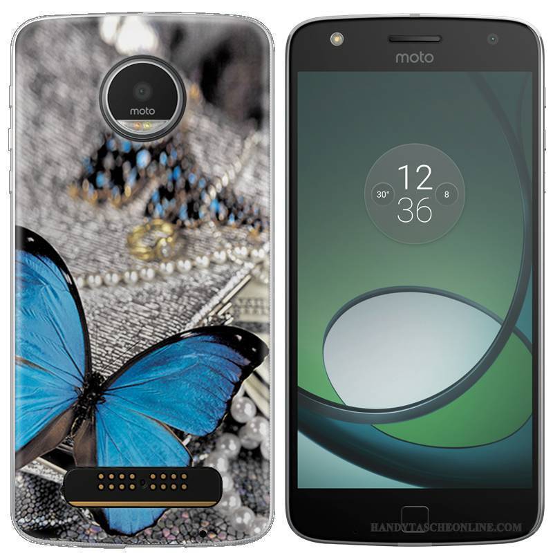 Hülle Moto Z Play Schutz Handyhüllen Grau, Case Moto Z Play