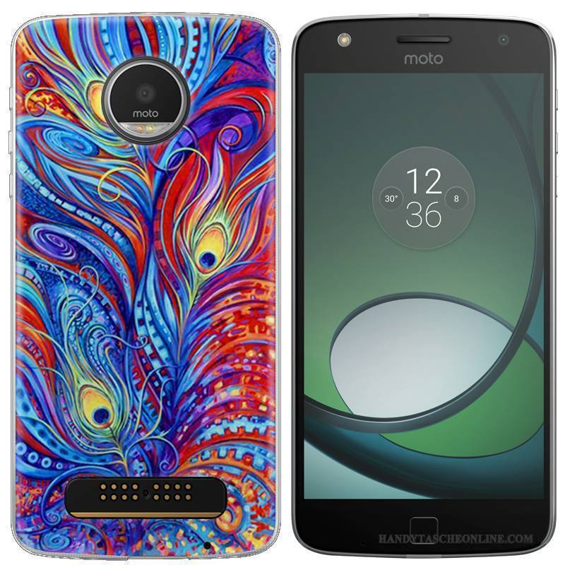 Hülle Moto Z Play Schutz Handyhüllen Grau, Case Moto Z Play