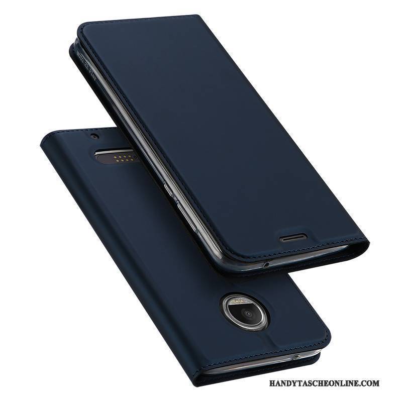 Hülle Moto Z2 Force Edition Lederhülle Für Business, Case Moto Z2 Force Edition Schutz Schwarz Karte