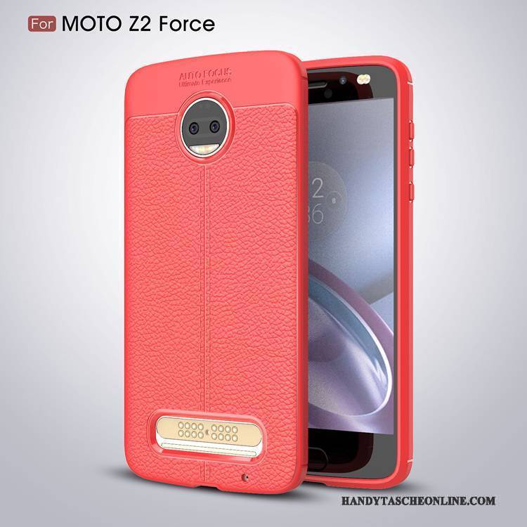 Hülle Moto Z2 Force Edition Silikon Schwarz Anti-sturz, Case Moto Z2 Force Edition Taschen Handyhüllen