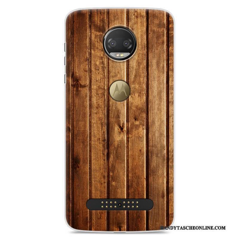 Hülle Moto Z2 Force Edition Taschen Weiß Anti-sturz, Case Moto Z2 Force Edition Schutz Holz Handyhüllen