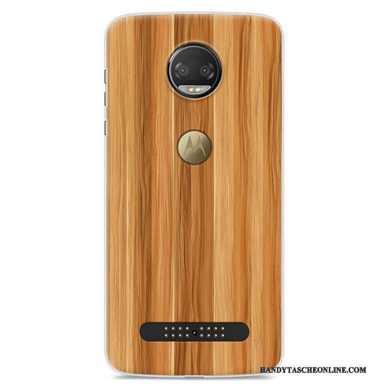 Hülle Moto Z2 Force Edition Taschen Weiß Anti-sturz, Case Moto Z2 Force Edition Schutz Holz Handyhüllen